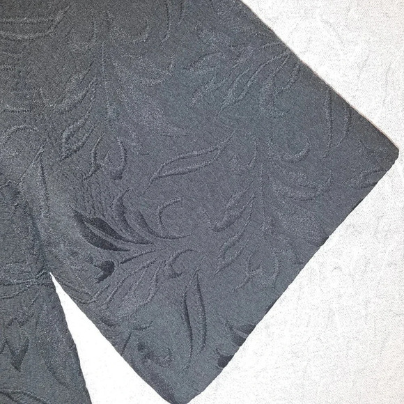 WINDRIDGE CHERYL NASH Black Embossed  Cropped Blazer Size Small - Picture 8 of 12